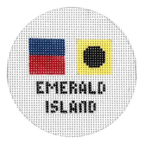 Emerald Isle Nautical Flags Ornament