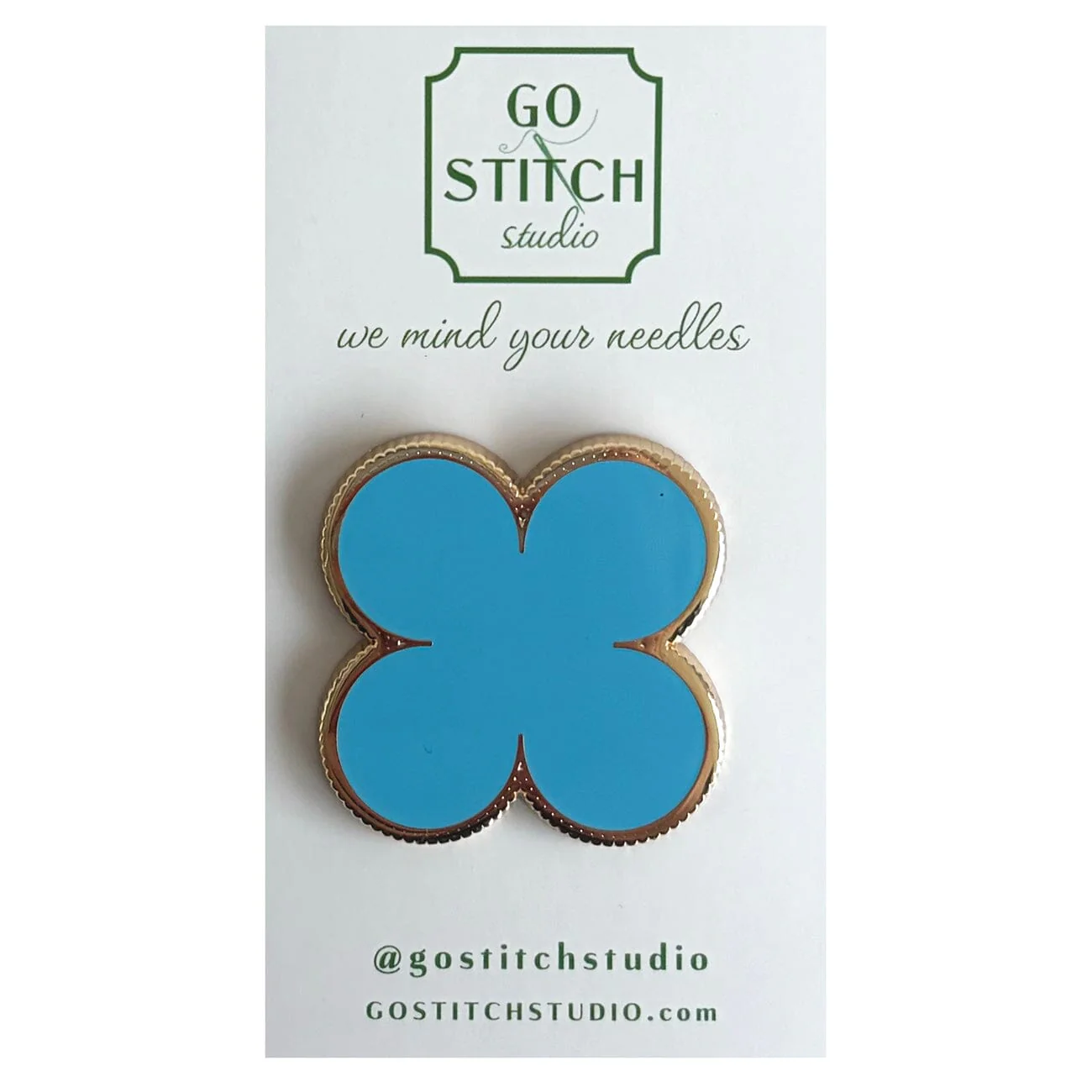 Empire Turquoise Clover Needle Minder (Large)