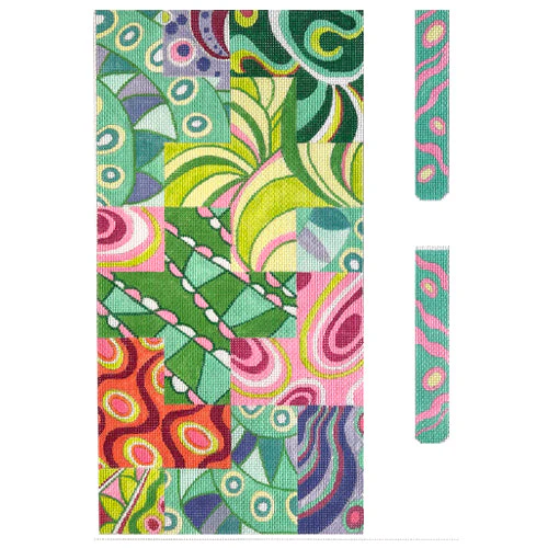 Envelope Clutch w/Sides - Pucci Inspired Multi Patchwork