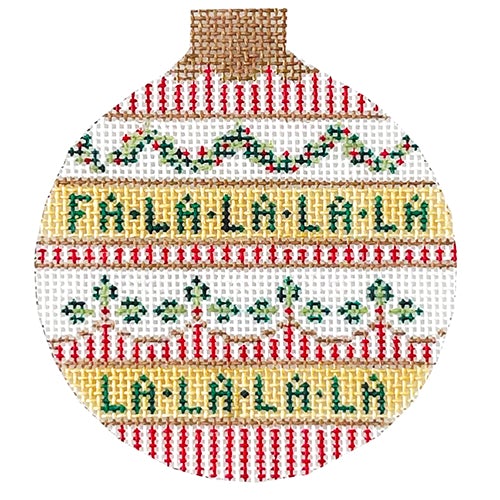 Falalalala Stripes Ornament