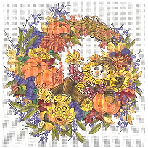 Fall Welcome Wreath 13 mesh