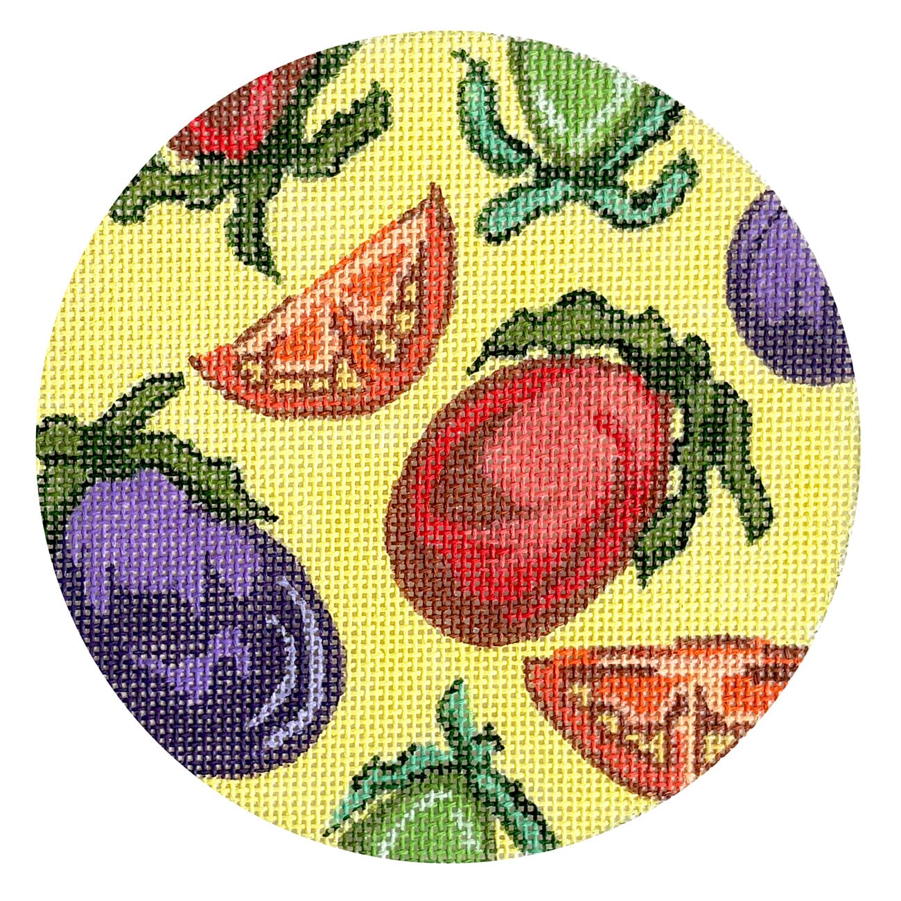 Farmers Market Veggies Round