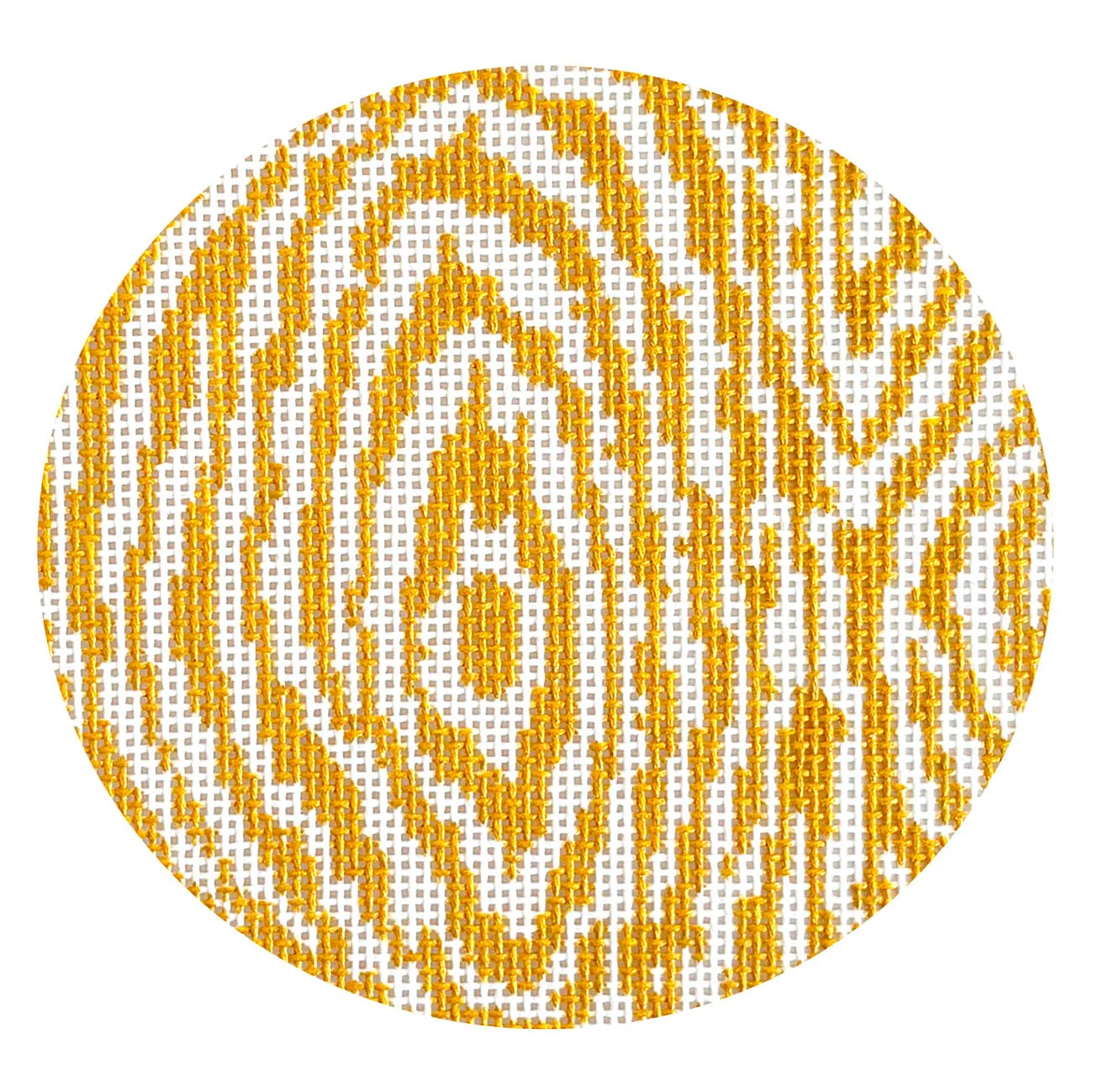 Faux Bois Round - Gold
