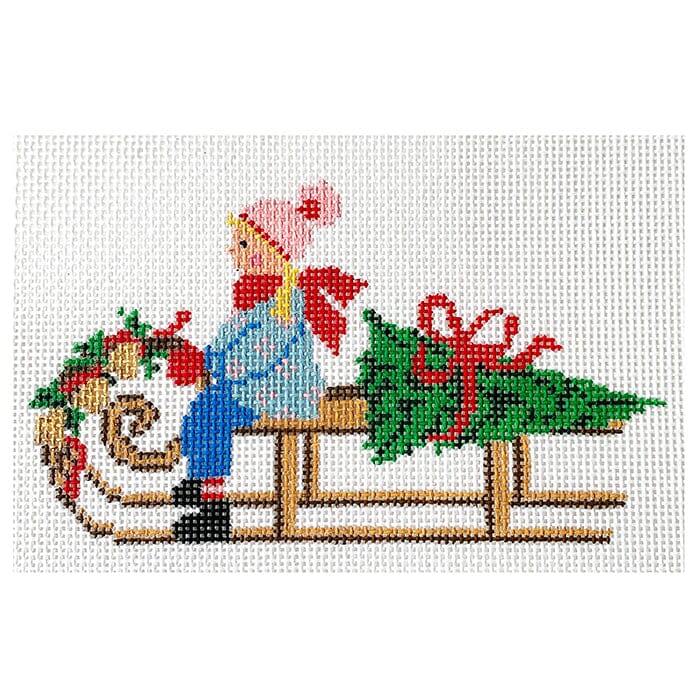 Festive Sled - Girl