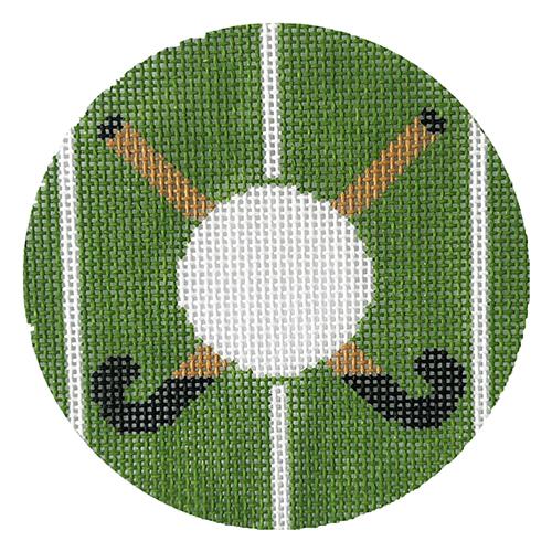 Field Hockey Monogram Round