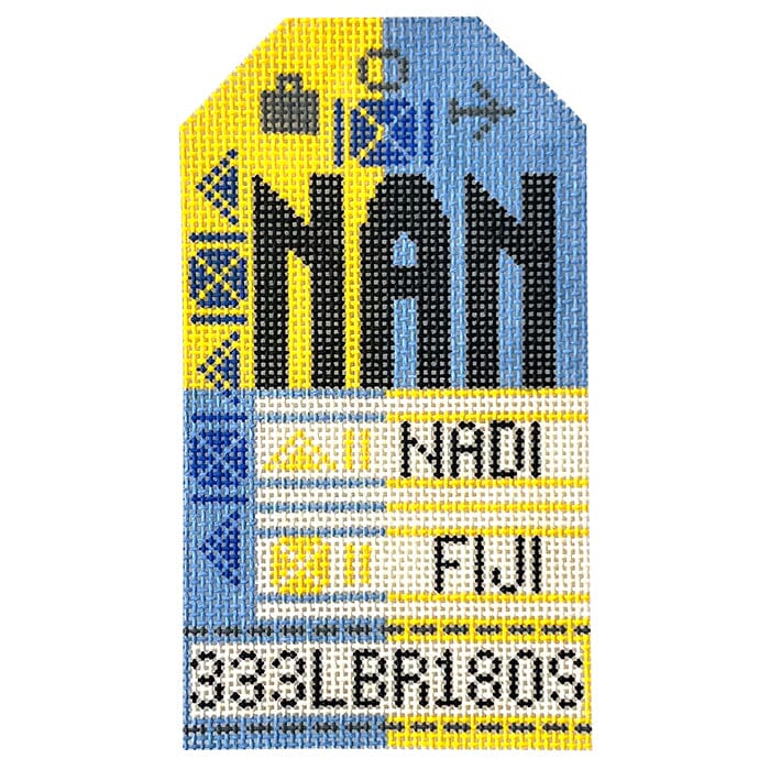Fiji NAN Retro Travel Tag