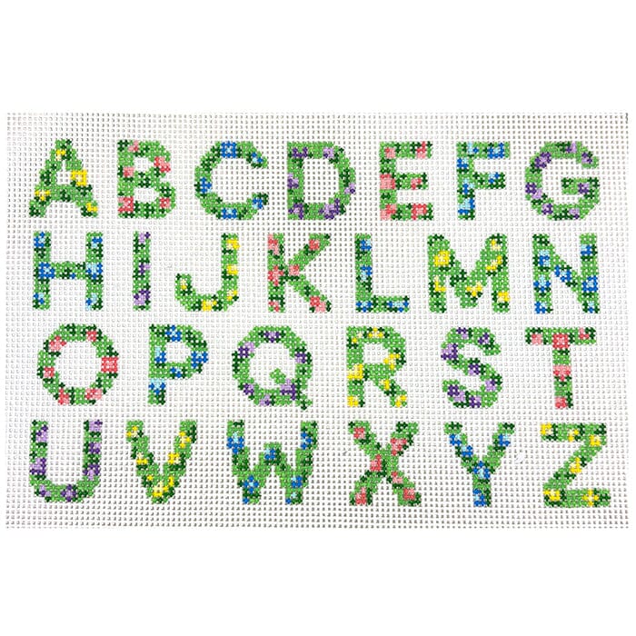 Floral Alphabet Sampler