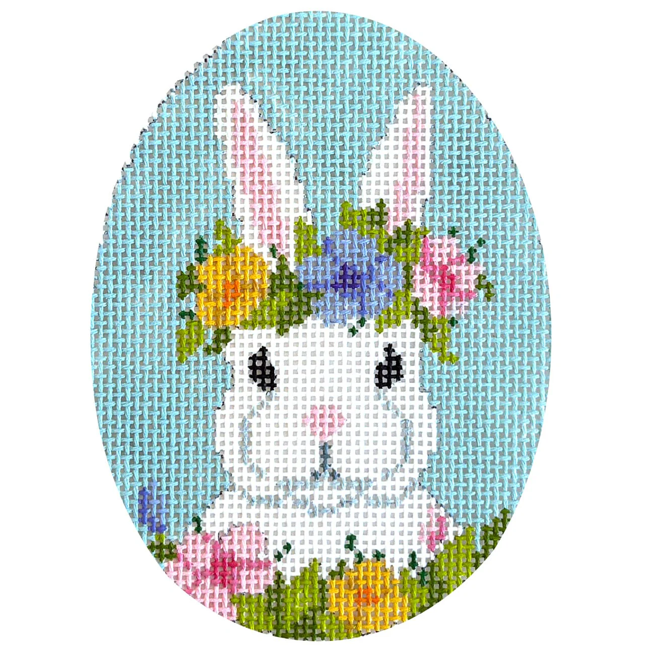 Floral Crown Bunny, 4" Egg