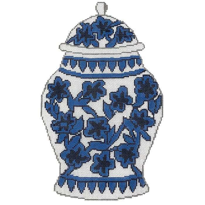 Floral Ginger Jar Pillow