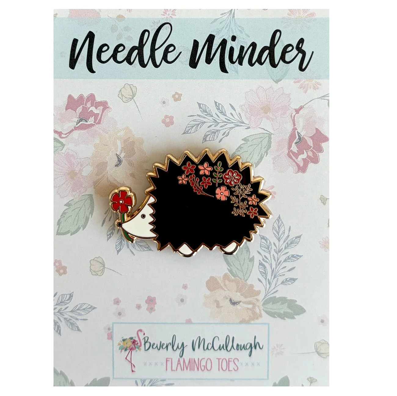 Floral Hedgehog Needleminder
