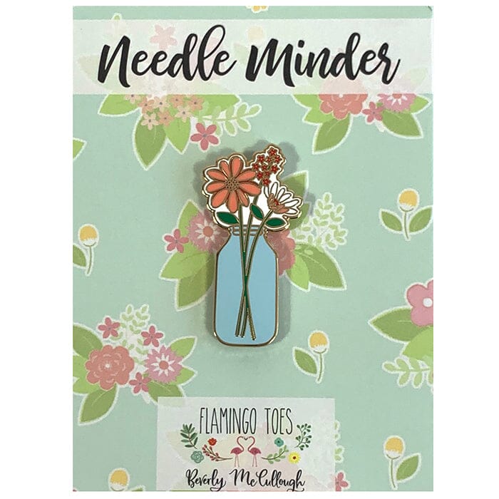 Mason Jar Floral Vase Needleminder