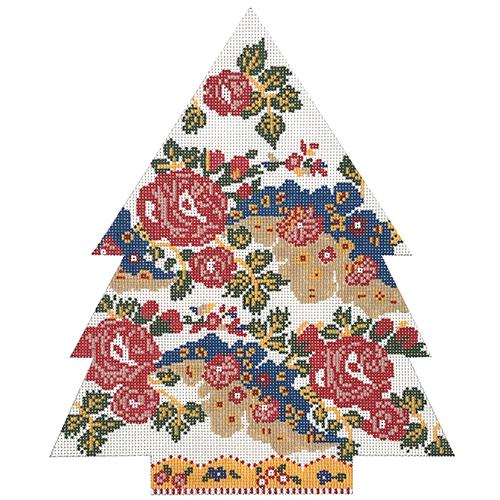 Floral Patchwork Tree