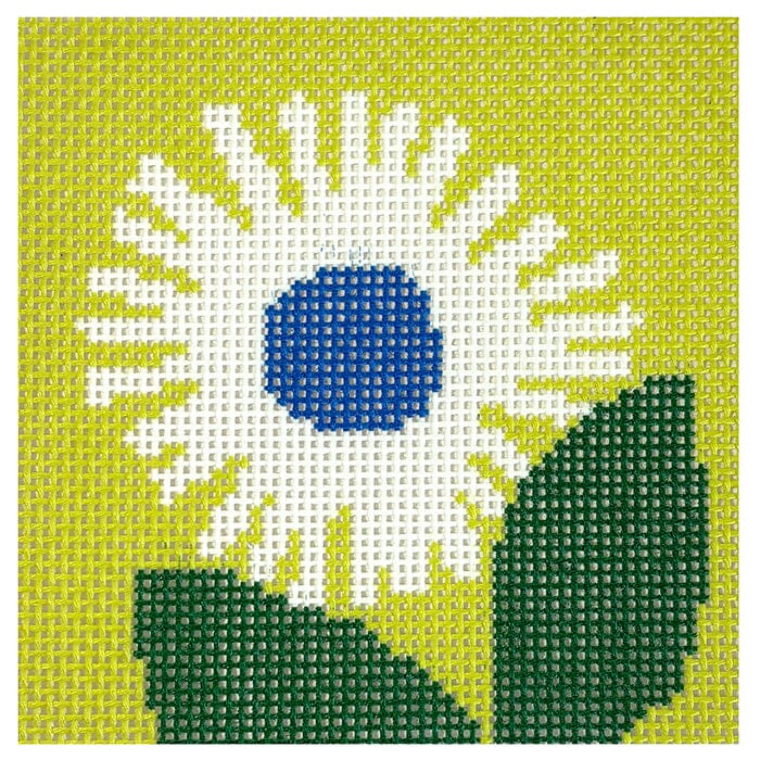 Floral Square A on Lime