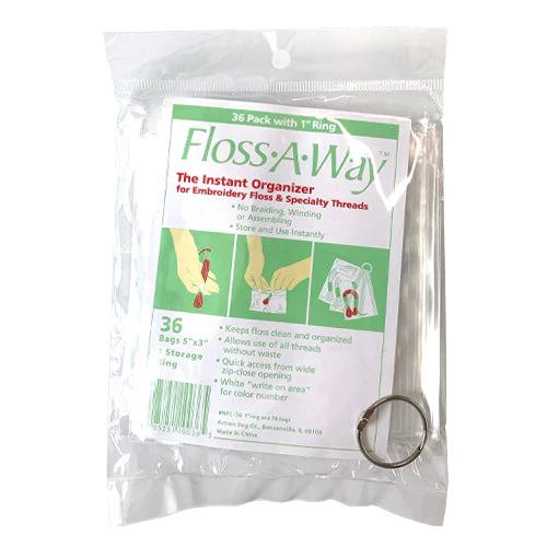 Floss-A-Way Thread Organizer Bags 36-Count