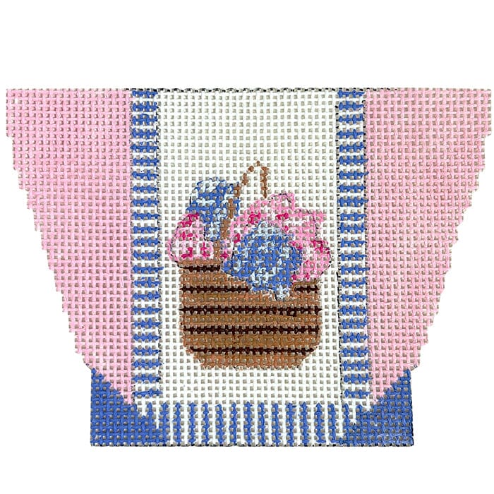 Flower Basket Mini Tote Ornament