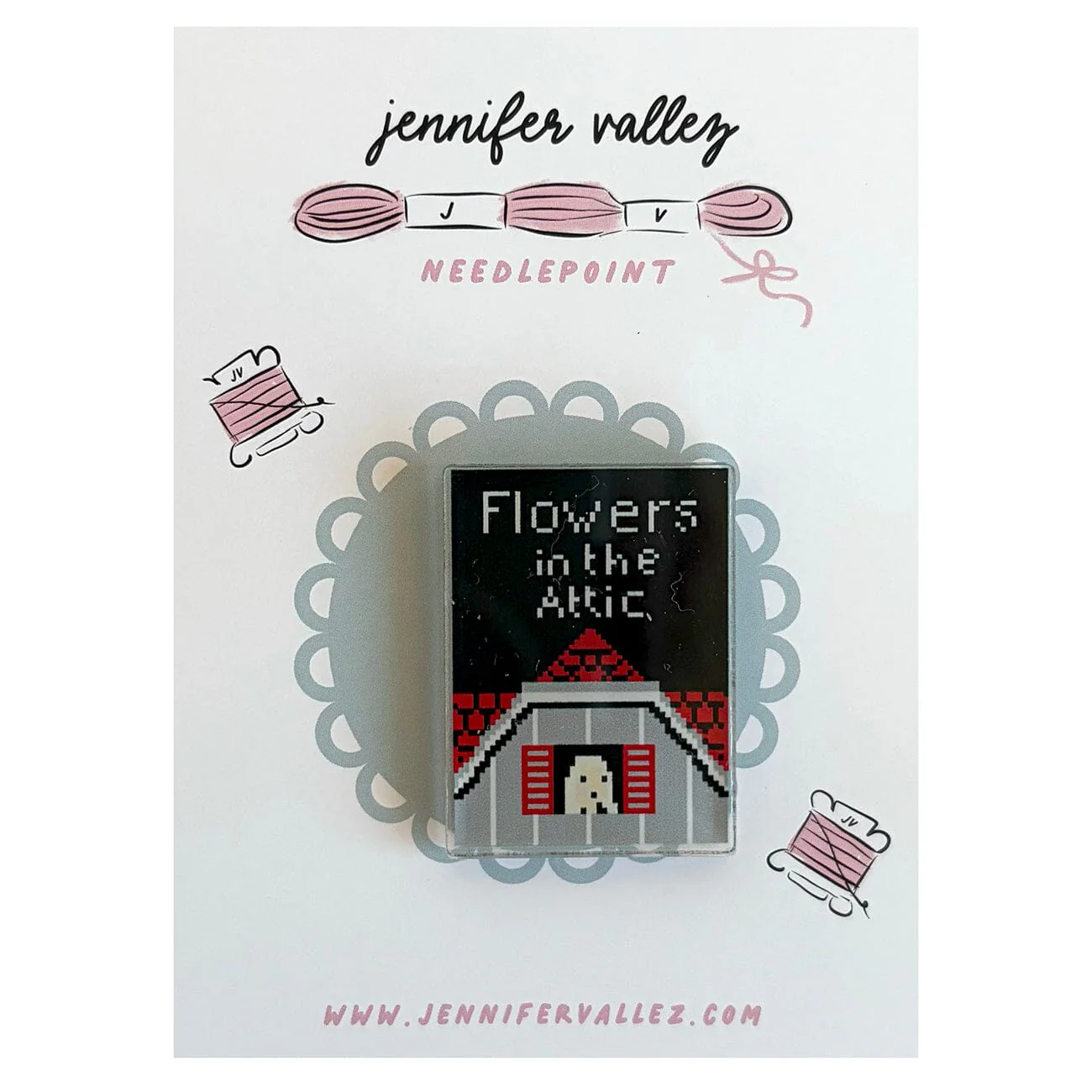 Flowers in the Attic Acrylic Needle Minder
