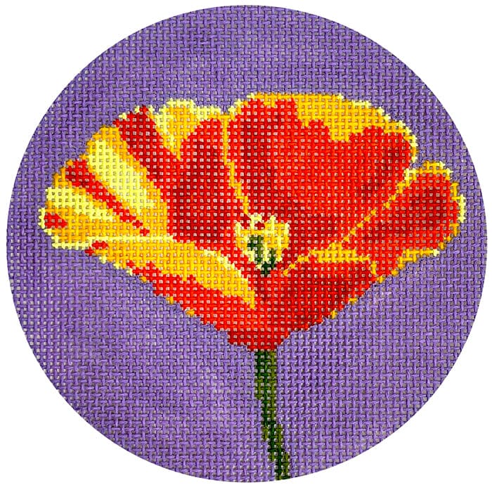 Flowers of the 50 States Round - Poppy