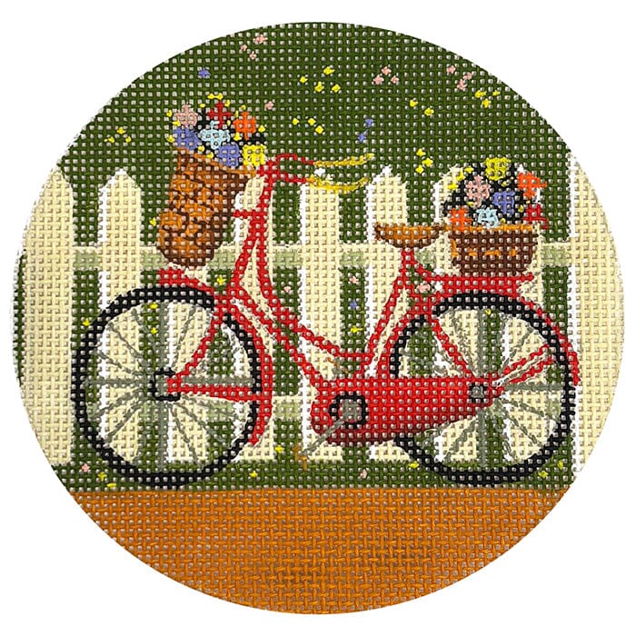 Folk Art Rounds: Fairy Bicycle