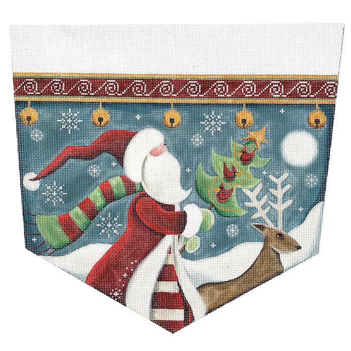Folk Santa Stocking Cuff