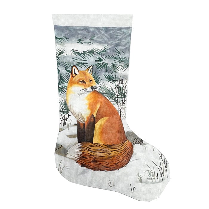 Fox in Snow Stocking