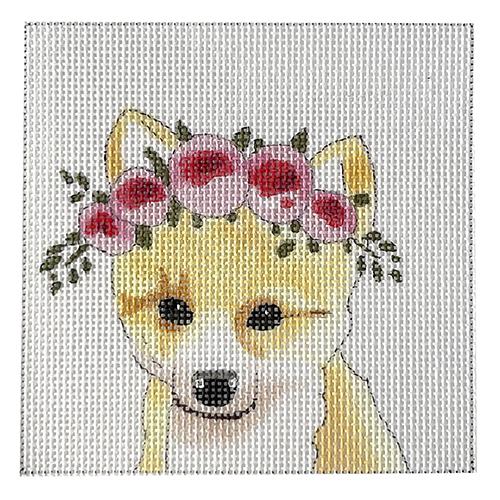 Fox with Floral Crown