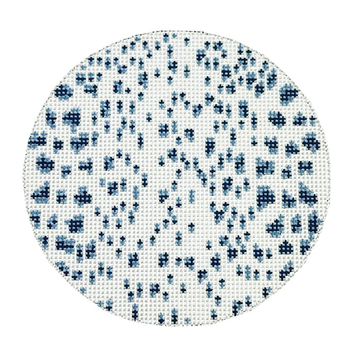 French Dots Round - Navy