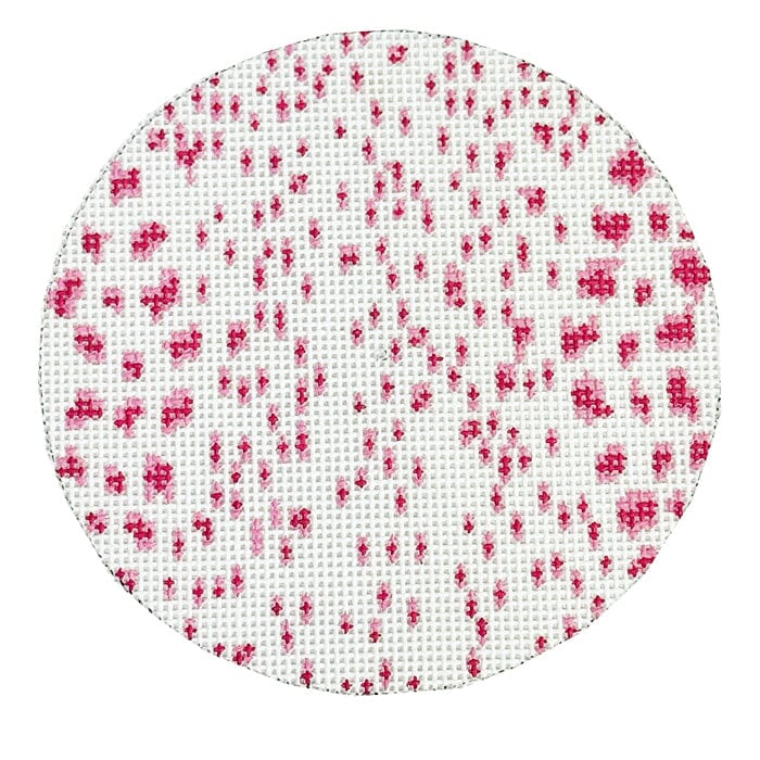 French Dots Round - Pink