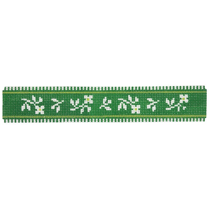 French Ribbon Keychain - Green
