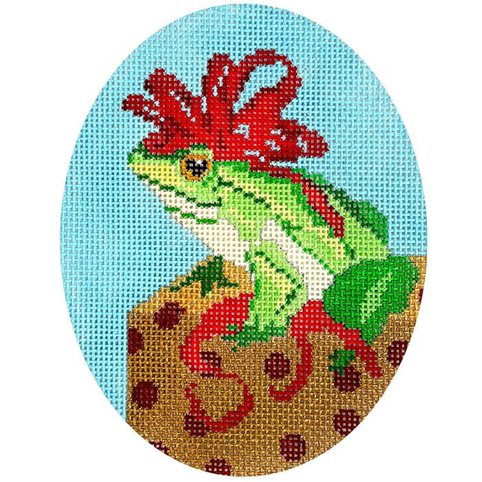 Frog on Box Ornament