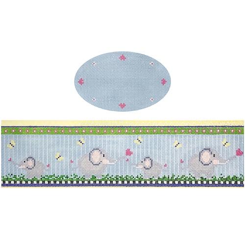 Baby Elephant Hinged Box with Hardware