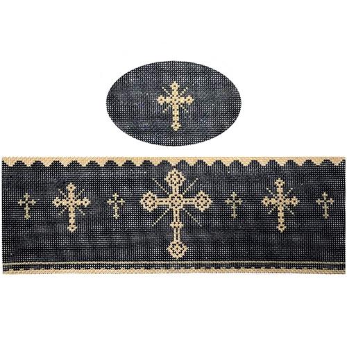 Black Prayer Hinged Box with Hardware