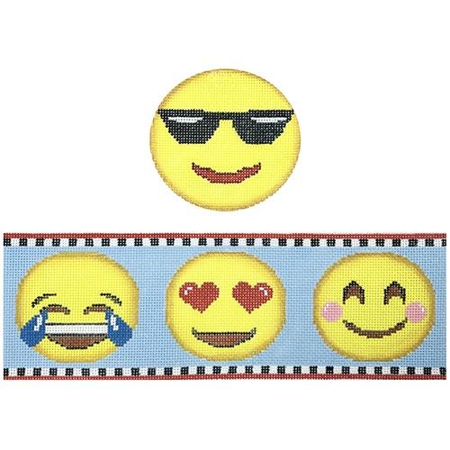 Emoji Hinged Box with Hardware