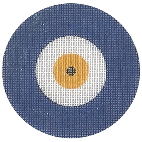 Blue/Yellow Evil Eye with Bead