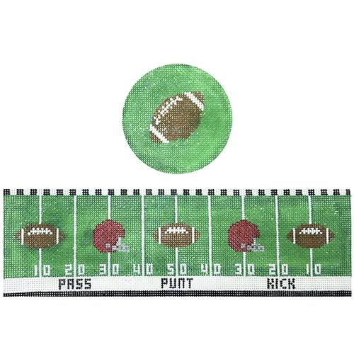 Football Hinged Box with Hardware