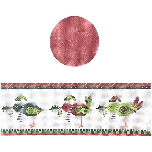 Red Birds Hinged Box with Hardware