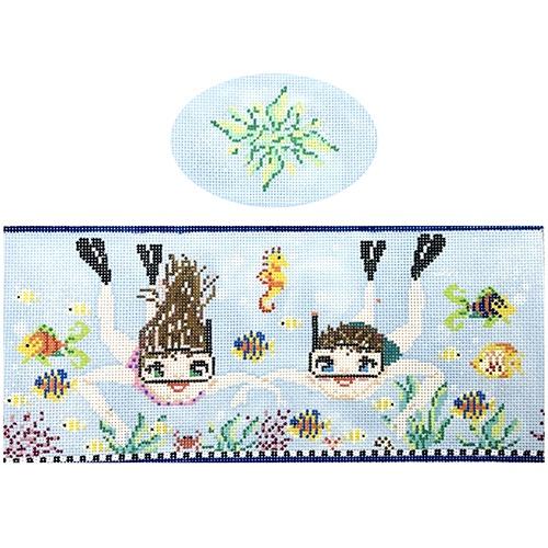 Snorkelers Hinged Box with Hardware