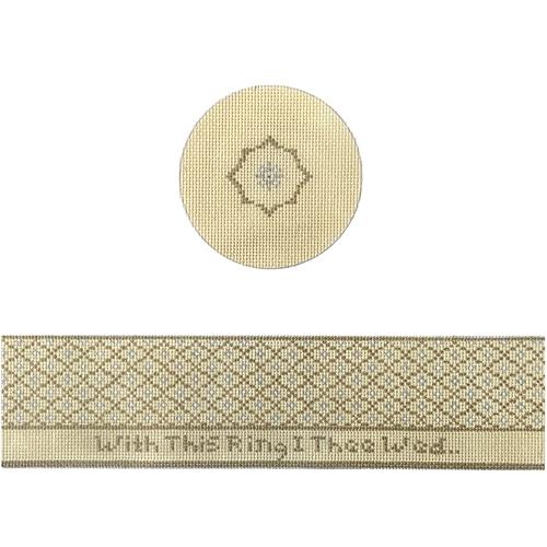 With This Ring Gold Hinged Box with Hardware