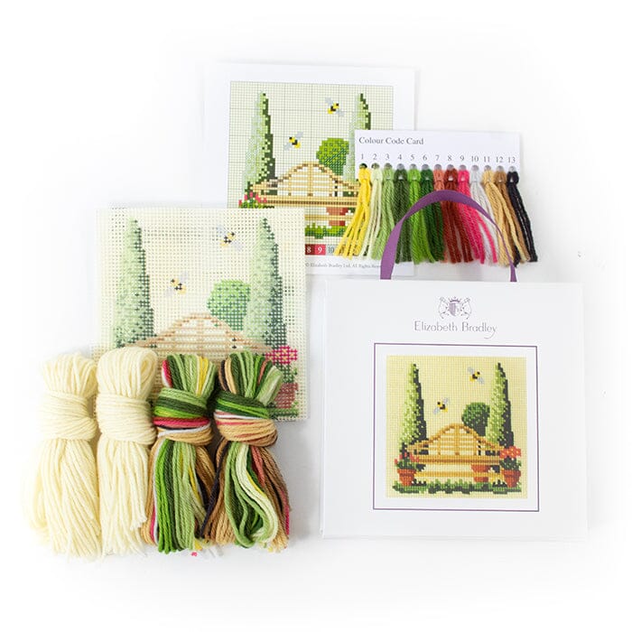 Garden Bench Mini Needlepoint Kit - Image 2