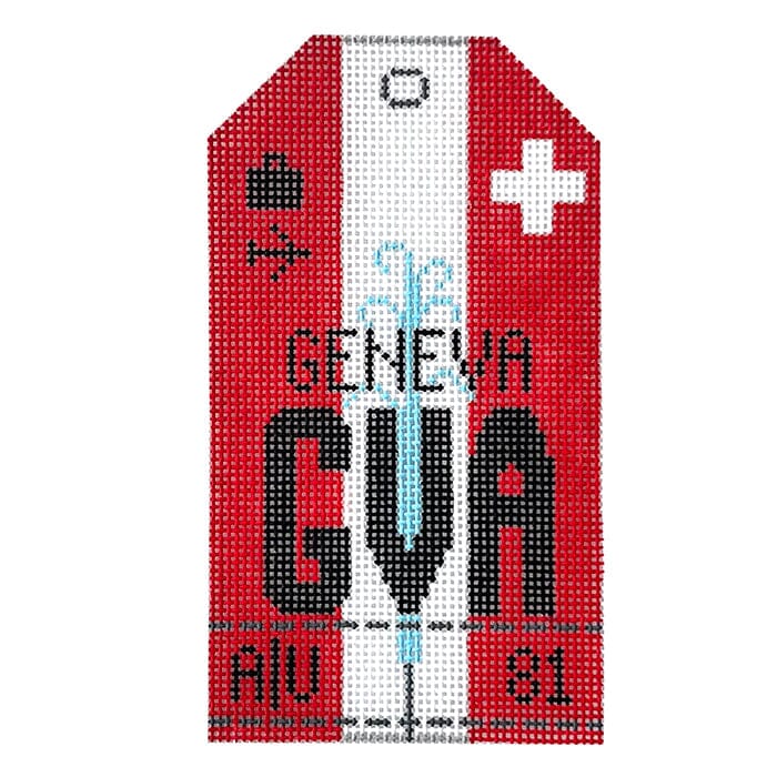 Geneva GVA Retro Travel Tag