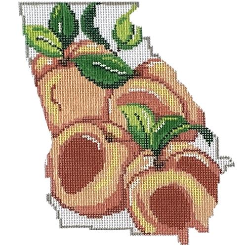 Georgia Peaches State Shaped