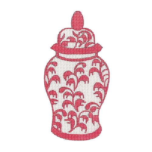 Ginger Jar - Pink Vines