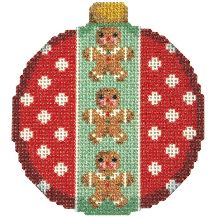 Gingerbread Boys/Dots Ball Ornament