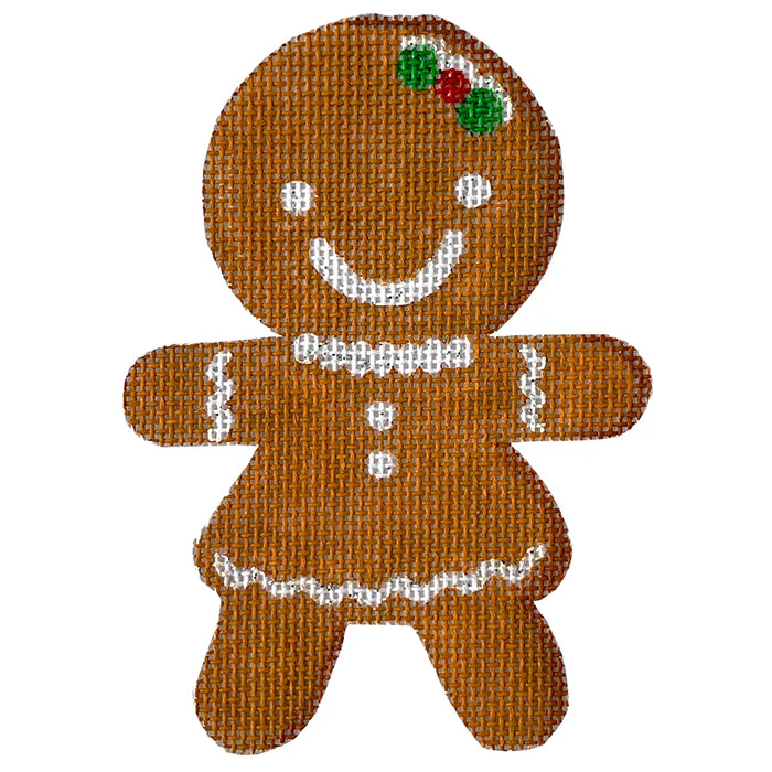 Gingerbread Girl with Gumdrop Bow