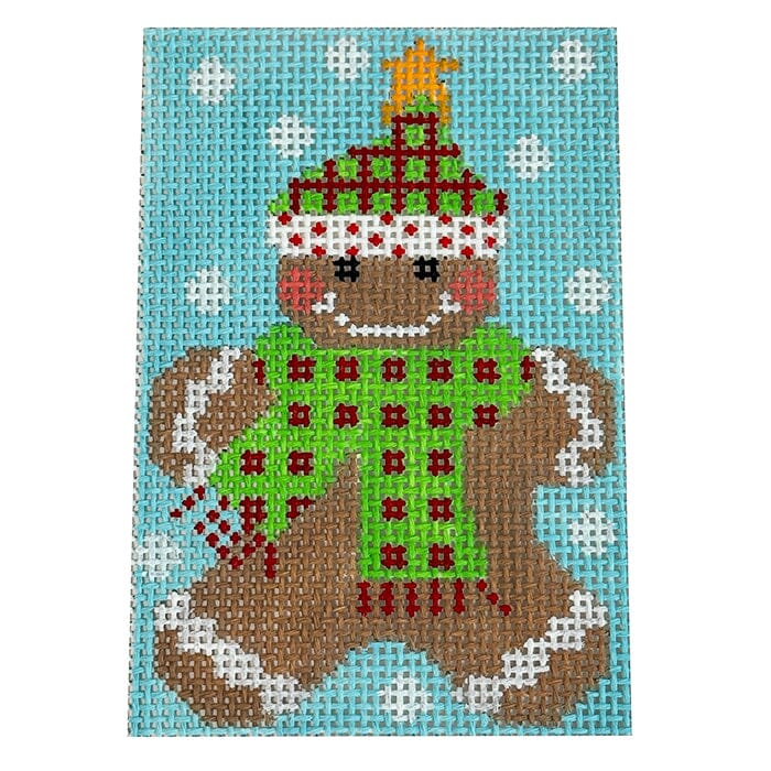 Gingerbread Ornament - Scarf with Stripes
