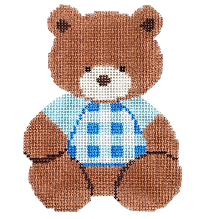 Gingham Bear - Blue