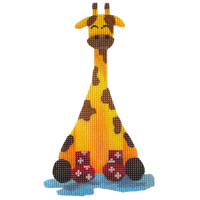 Giraffe in Rain Boots