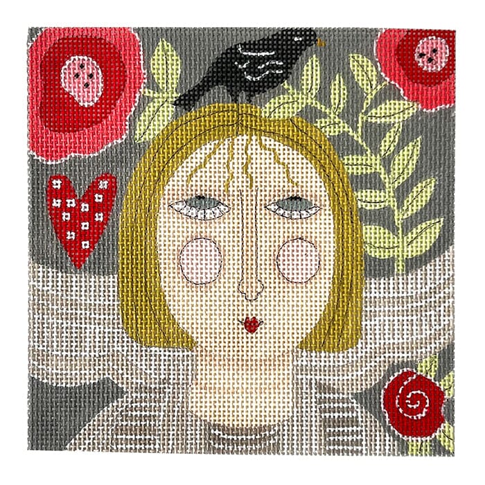 Girl with Bird on Head