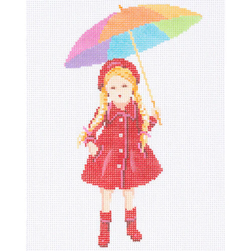 Girl with Umbrella on 18