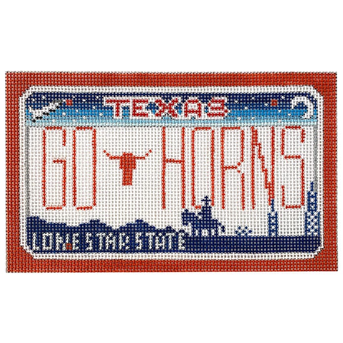 Go Horns Mini Plate