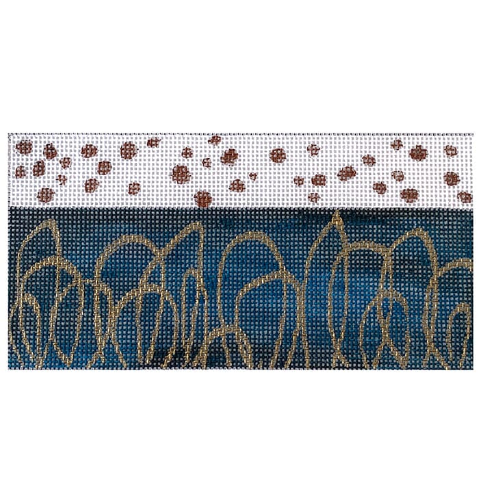 Blue & Gold Pattern Clutch Insert